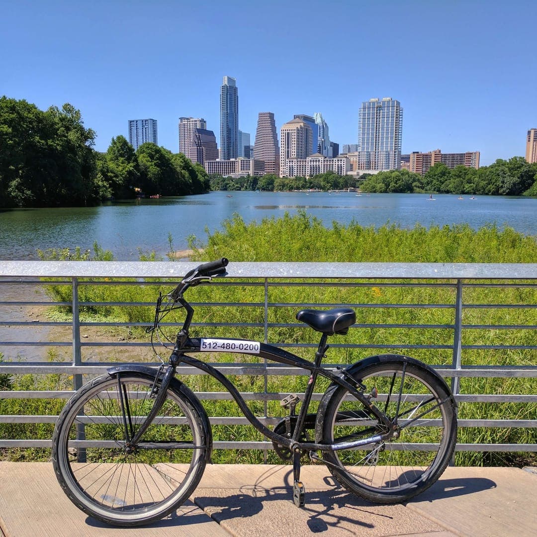 Cruising Austin's Greenbelts on this babe magnet