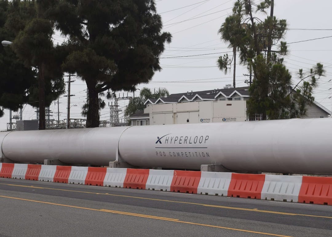 The Hyperloop test track