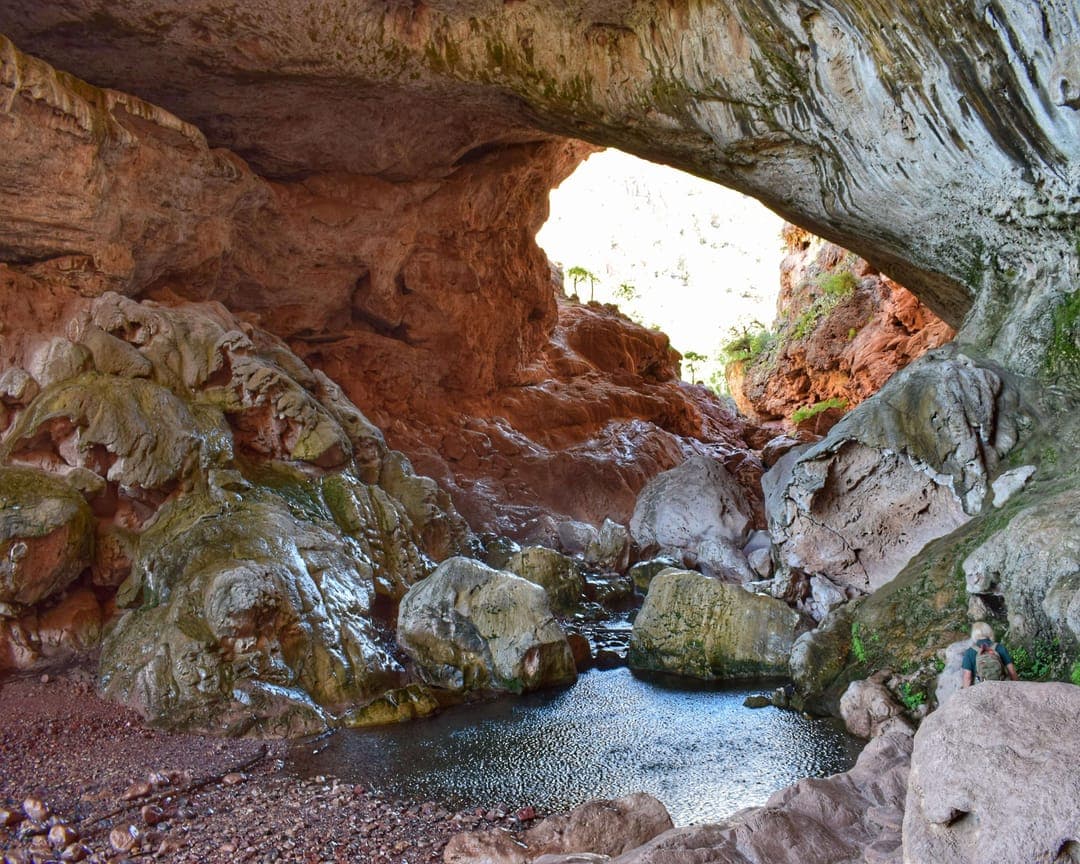 Underneath Tonto Natural Bridge