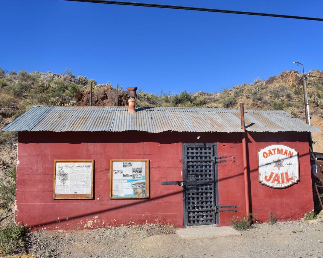 Jail in the Oatman, AZ ghost town. I could live here.