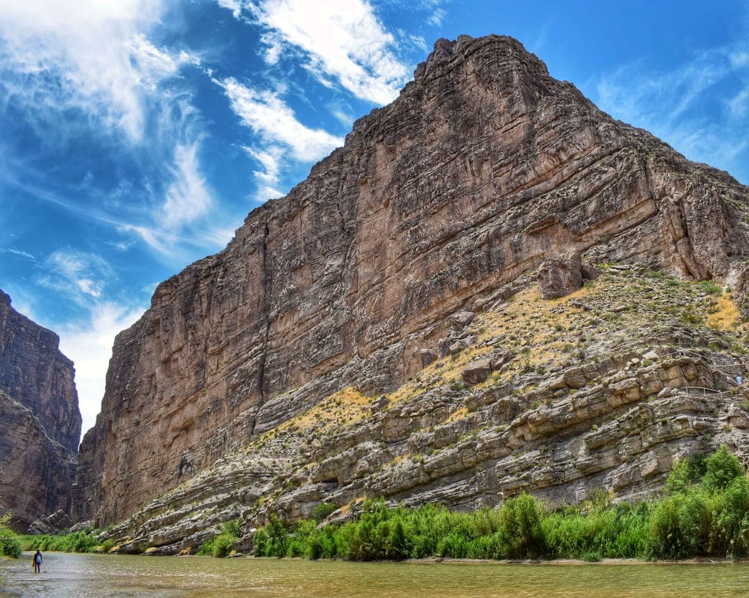 The US side of the canyon from Mexico. Human for scale.