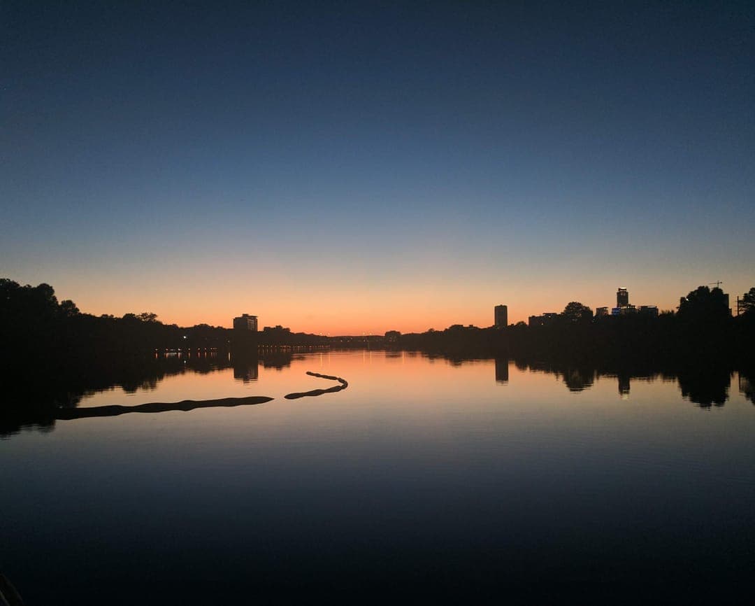 Sunset over the Colorado River