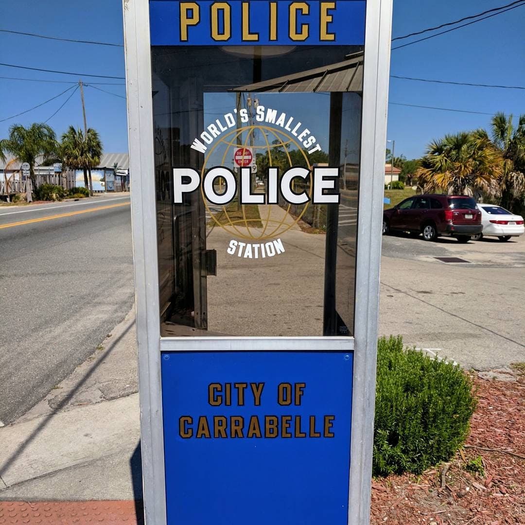 I guess this actually used to be a police station, not just an empty phone booth